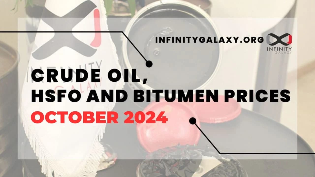 Crude Oil, HSFO and Bitumen Prices October 2024